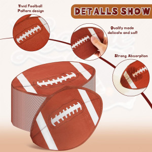 120 Pack 6.3X 3.7 Inches Football Party Napkins Fo...