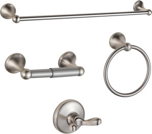 BGL Bathroom Accessory Set, Brushed Nickel Adjusta...