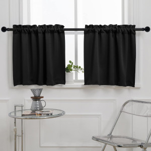 24 Inch Long Tier Curtains for Small Window Treatm...