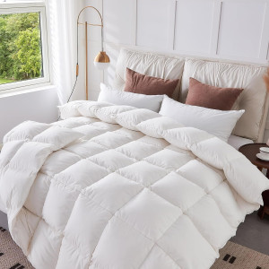 Feather Down Comforter Queen Size - All Season Duv...
