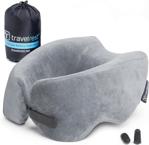 TRAVELREST Nest Memory Foam Travel Pillow/Neck Pil...