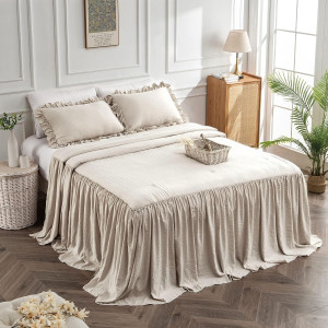 Bonlino Home Bedding Bedspread Set Quilt - Farmhou...