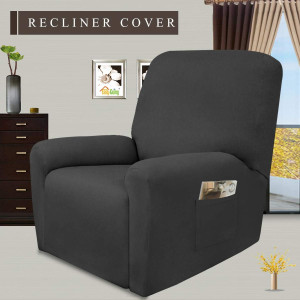 Easy-Going 4 Pieces Microfiber Stretch Recliner Sl...