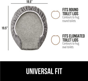 Gorilla Grip Memory Foam Toilet Lid Seat Cover, St...