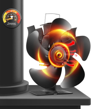 Wood Stove Fan, Fireplace Fan for Wood Burning Sto...
