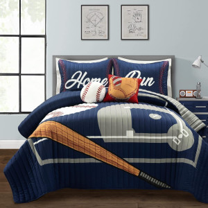 Lush Decor Baseball Game Reversible Oversized Kids...