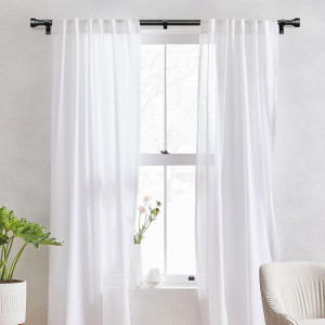 Heavy Duty Curtain Rods for Windows 66 to 120 Inch...