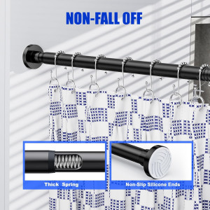 Ausemku Shower Curtain Rod 32 to 80 Inch - 1 Inch...