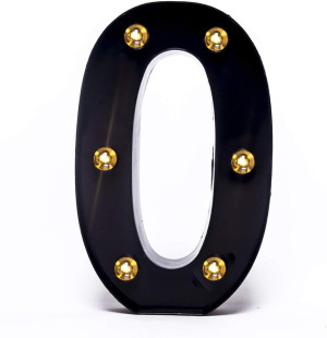 Foaky Black Light Up Numbers,Black and Gold Party...