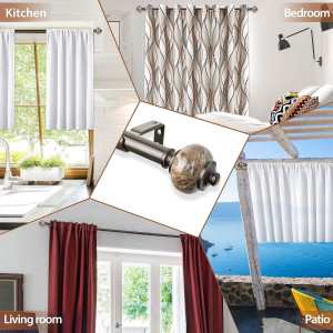 KAMANINA Marbled Replacement Finials for 1 or 7/8...