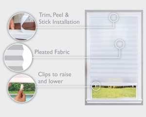Redi Shade No Tools Original Light Filtering Pleat...