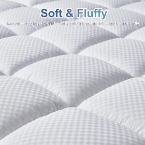 Bedding Quilted Fitted King Mattress Pad Cooling B...