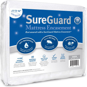 Queen (13-16 in. Deep) SureGuard Mattress Encaseme...