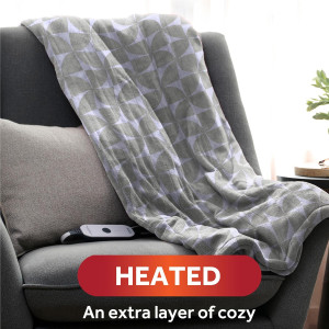 Sunbeam Royal Luxe Microplush Heated Throw Electri...