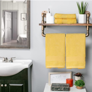 Bathroom Hand Towels 2 Set,100% Cotton Hand Towel...