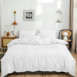 Waterproof Duvet Cover Protector King- White Duvet...