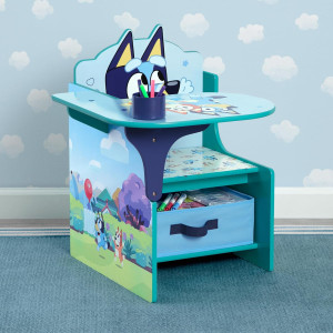 Delta Children Bluey Chair Desk with Storage Bin -...