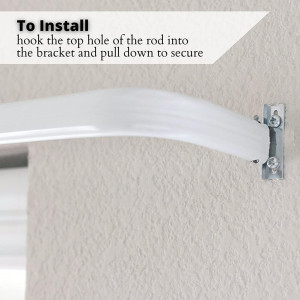 Heavy Duty Single Rod,Lock Seam Curtain Rod 28 to...