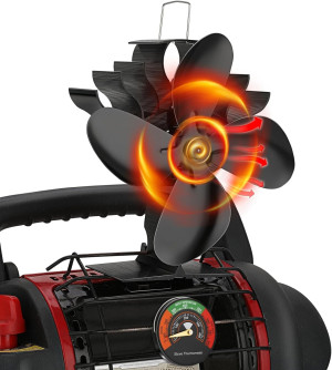 Stove Fan for Buddy Heater Wood Stove Fan Heat Pow...