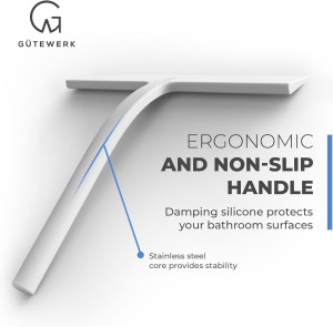 GÜTEWERK Shower Squeegee for Glass Doors, Squeegee...