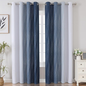 Estelar Textiler Navy Blue and Greyish White Black...