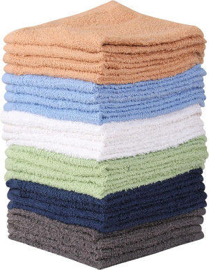 Towel and Linen Mart 100% Cotton - Wash Cloth Set...