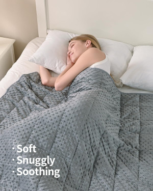 Mr. Sandman Weighted Blanket for Adults Queen, Min...