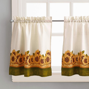 Curtainworks Sunflower Garden Window Kitchen Curta...