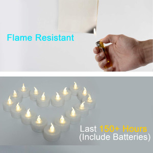 Homemory 24 PCS LED Tea Lights with 12 PCS Luminar...