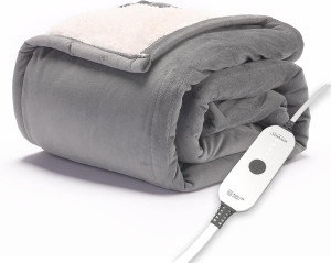 Sunbeam Electric Throw, Soft, Warm, Flannel Heated...