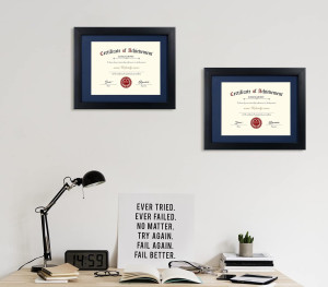 ELSKER&HOME Certificate Frames 8.5 x 11 Black, Fit...