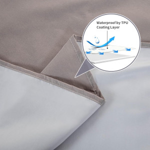 Waterproof Bed Sheet Flat Sheets Lightweight, Matt...