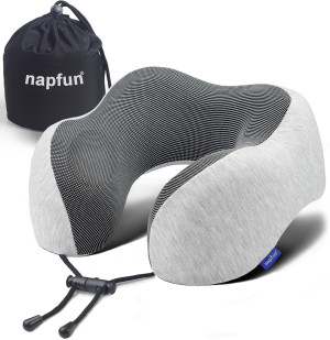 napfun Neck Pillow for Traveling, Upgraded Travel...