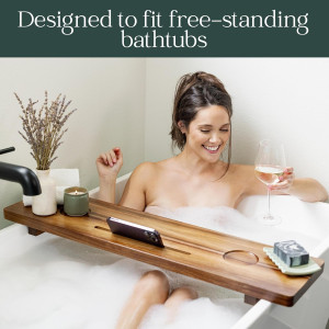 Premium Nature Shed Bathtub Tray | Large & Thick,...