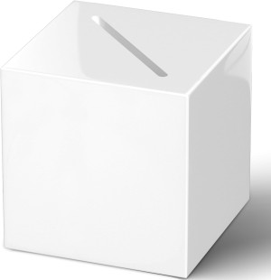 Card Box Holder, Money Box Holder Elegant White Ca...