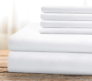 BYSURE Hotel Luxury Bed Sheets Set 6 Piece(King, W...