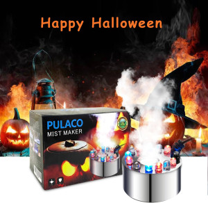 PULACO Mist Maker, 12 LED Mister Fogger Water Foun...