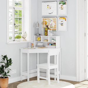 UTEX Kids Desk,Wooden Study Desk with Chair for Ch...