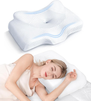 Osteo Cervical Bed Pillow for Neck Pain Relief, Ho...