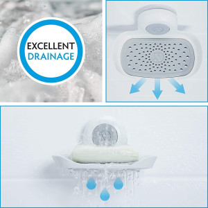 SlipX Solutions Patented Strong Hold Soap Saver, S...