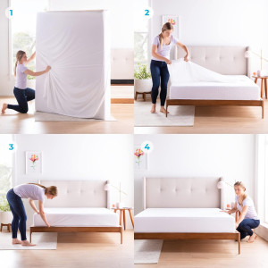 Linenspa Zippered Waterproof Mattress Encasement,...
