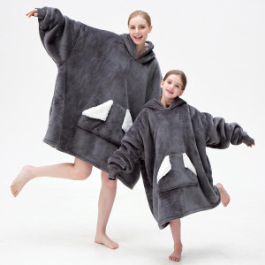 Touchat Wearable Blanket Hoodie, Oversized Sherpa...