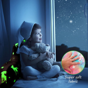 Aimuan Reading Pillow Glow in The Dark Bed Rest We...