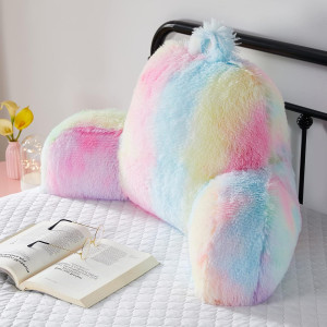 Fluffy Fur Reading Pillow for Adults & Kids Unisiz...