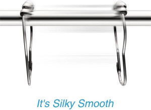 Uigos Shower Curtain Rings for Bathroom - Stainles...