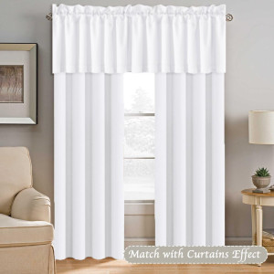 H.VERSAILTEX 2 Panels Blackout Curtain Valances fo...