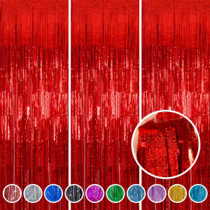 Foil Fringe Curtains Party Decorations - Melsan 3...