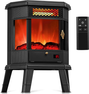 Electric Fireplace Heater 22 in Freestanding Firep...