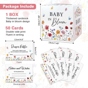 Baby in Bloom Baby Shower Decorations Diaper Raffl...
