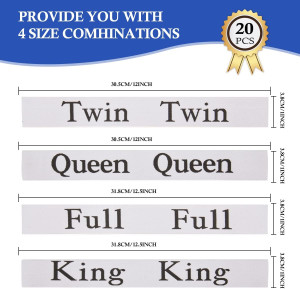 20 Pieces Bed Sheet Organizer Bands Bed Sheet Keep...